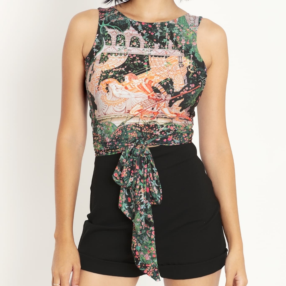 Blackmilk Neilson's Sleeping Beauty Wrap Top - LIMITED